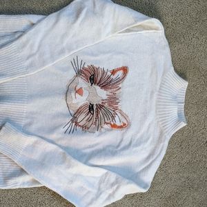 Knit Moth Anthropologie cat sweater